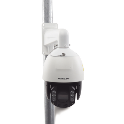 HIKVISION - [ PROTECCIÓN ACTIVA ] Domo PTZ IP 8 Megapixel / 25X Zoom / 200 mts IR / ACUSENSE (Evita Falsas Alarmas) / IP66 / IK10 / Alerta Audible y Luz Estroboscópica / Autoseguimiento 2.0 / Hi-PoE / DARKFIGHTER / Rapid Focus / microSD