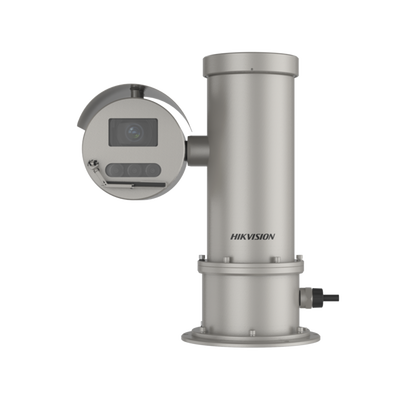 HIKVISION - PTZ IP 4 Megapixel / Anti-Explosión / 32X Zoom / IP68 / Anticorrosion / SUS316L / 100 mts IR / Wiper / WDR 120 dB / DARKFIGHTER / Alarmas I/O