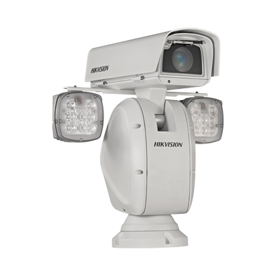 HIKVISION - PTZ IP 2 Megapixel / Punta de Poste  / 40X Zoom / 400 mts IR / Exterior IP66 / 30 IPS / EIS / WDR 140 dB / Wiper / MicroSD