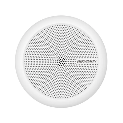HIKVISION - Micrófono Omnidireccional (360°) / Uso en Interior / Preamplificado para CCTV / Cancelación de Ruido Ambiental / Uso en Techo - Pared - Escritorio / Alcance de 5 Metros