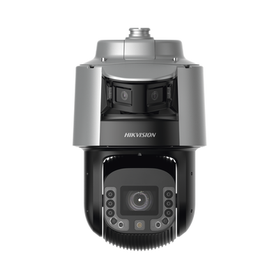 HIKVISION - [TandemVu] Domo PTZ IP 4 Megapixel con Cámara Panoramica 180º de 6 Megapixel / 42X Zoom / 300 mts IR y 30 mts Luz Blanca / IP67 / IK10  / Autoseguimiento / Wiper / Deep learning / Entrada-Salida de Audio y Alarma / Ultra Baja Iluminació