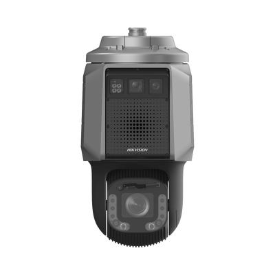 HIKVISION - Cámara PTZ con Radar Triple Cámara Integrada / Detección de Intrusión por Radar / Rango de Detección 500 m / 32x Zoom Óptico / IP67