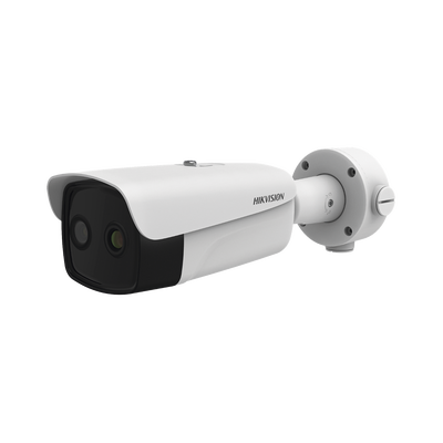 HIKVISION - Bala IP Térmica  384 X 288 / Lente 25 mm / Termométrica / Detección de Temperatura / Detección de Fuego / Exterior IP66 / MicroSD