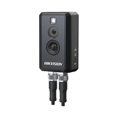 HIKVISION - Cámara IP Térmica Tipo Cubo / Medición de Temperatura de Alta Precisión ±2°C,±2% / Doble Rango: -20°C a 150°C y 0°C a 550°C / Térmica 160x120 Gran Angular 90° / Óptica 2 MP /