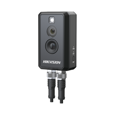 HIKVISION - Cámara IP Térmica Tipo Cubo / Medición de Temperatura de Alta Precisión ±2°C,±2% / Doble Rango: -20°C a 150°C y 0°C a 550°C / Térmica 160x120 / Óptica 2 MP / IP67 / Foco At&eacute