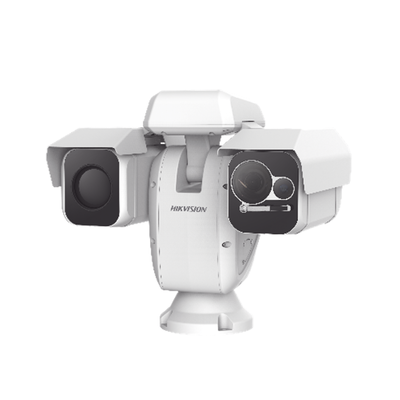 HIKVISION - Punta de Poste IP Dual / Térmica 25 mm (384 X 288) + Óptico 40X / 200 mts IR / IP66 / Detección de Temperatura / Micro SD