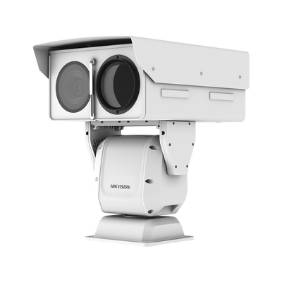 HIKVISION - PTZ IP Punta de Poste / Lente Térmico 36 - 190 mm (640 X 512) / Lente Óptico 56X Zoom  /Exterior IP66 / 48 Vcc