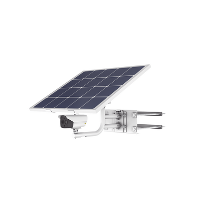 HIKVISION - Kit Cámara Térmica Solar - Resolución 256 x 192 / Rango de temperatura -20°C a 150°C / Fusión de imagen bi-espectro / Alarma audible y estroboscópica / 4G LTE / Batería Lithium 360Wh / Panel solar 80W / IP