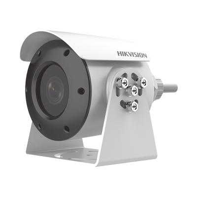 HIKVISION - Bala IP 4 Megapixel / Antiexplosión / Lente 6 mm /  H.265+ / 30 mts IR / WDR 120 dB / PoE / IP68 / Entrada-Salida audio y alarma