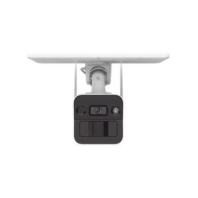 HIKVISION - Kit Solar IP All in One / Doble Detección (Radar + PIR) / Bala IP 4 Megapixel / Lente 4 mm / Panel Solar / Batería de Respaldo de Litio 10Ah (Hasta 11 Días) / Conexión 4G / Audio de Dos Vías / Accesorios de Inst. / Direc