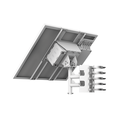 HIKVISION - Kit Solar de alimentación / Panel Solar / Batería de Respaldo de Litio 360 Wh / 2 Salidas de 12 Vcd / Accesorios de Instalación / Uso en Exterior IP66