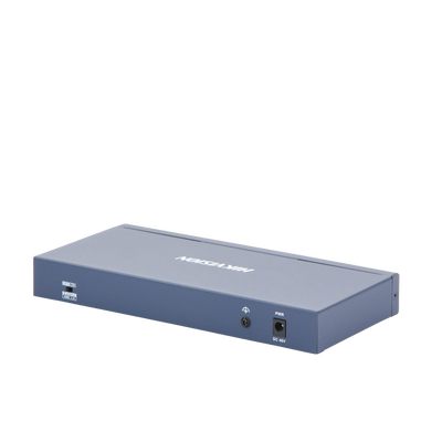 HIKVISION - Switch PoE+ / No Administrable / 7 Puertos 10/100 Mbps 802.3 af/at (30 W) / 1 Puerto 10/100 Mbps Hi-PoE (90 W)  / 2 Puertos 1000 Mbps Uplink / Modo Extendido hasta 300 Metros / 110 Watts