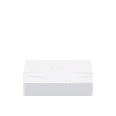 HIKVISION - Switch Gigabit No Administrable de Escritorio con 5 puertos 10 / 100 / 1000 Mbps / Diseño Compacto y Estetico