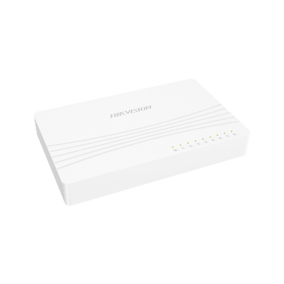 HIKVISION - Switch Gigabit No Administrable de Escritorio de 8 Puertos 10 / 100 / 1000 Mbps / Diseño Compacto y Estetico