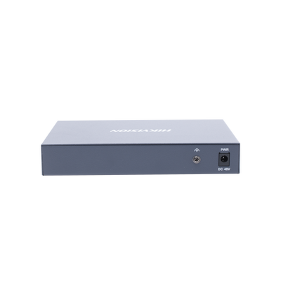 HIKVISION - Switch PoE+ / Monitoreable / 8 Puertos 10/100 Mbps PoE+ / 1 Puerto 1000 Mbps de Uplink / Configuración Nube Hik-PartnerPro / Modo Extendido hasta 300 Metros / 110 W