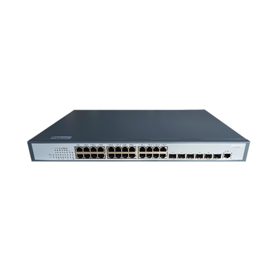 HIKVISION - Switch Core Gigabit / Administrable Capa 3 / 24 Puertos 1000 Mbps / 6 Puertos SFP+ 10 G de Uplink / IGMP / VLAN / GRMP