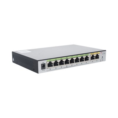 HIKVISION - Router Gigabit PoE+ / Ideal para Access Point (AP) / 8 Puertos Gigabit PoE+ / 2 Puertos WAN / Hasta 200 clientes