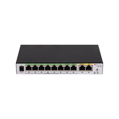 HIKVISION - Router Gigabit PoE+ / Ideal para Access Point (AP) / 8 Puertos Gigabit PoE+ / 2 Puertos WAN / Hasta 200 clientes