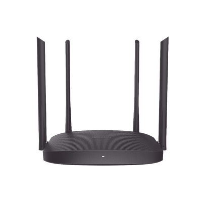 HIKVISION - Router Inalámbrico WISP / Hasta 1200 Mbps / Doble Banda AC (2.4 GHz y 5 GHz) / 4 Puertos 10/100 Mbps /  4 Antenas Omnidireccional de 5 dBi / Interior
