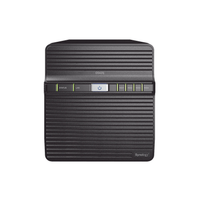 SYNOLOGY - Servidor NAS de 4 Bahías / Servicio Nube Gratis (P2P) / Administración Remota y Respaldo Programado