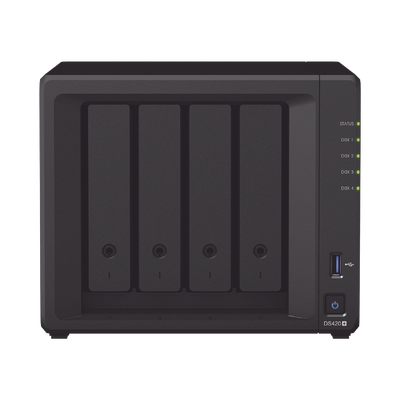 SYNOLOGY - Servidor NAS de escritorio con 4 bahías / Hasta 64 TB