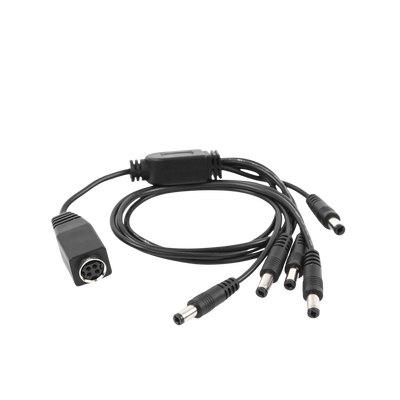 HIKVISION - Cable con 5 Vías para Alimentar 4 Cámaras TurboHD y DVR TurboHD Epcom / Hikvision