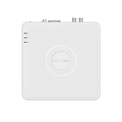 HIKVISION - DVR 4 Canales TurboHD + 1 Canal IP / 2 Megapixel (1080p) Lite / Acusense Lite (Busqueda Inteligente Personas Vehiculos) / Audio por Coaxitron y Audio Bidireccional  / 1 Bahia de Disco Duro / H.265+ / Salida de Vídeo Full HD