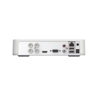 HIKVISION - DVR 4 Canales TurboHD + 1 Canal IP / 2 Megapixel (1080p) Lite / Acusense Lite (Busqueda Inteligente Personas Vehiculos) / Audio por Coaxitron y Audio Bidireccional  / 1 Bahia de Disco Duro / H.265+ / Salida de Vídeo Full HD