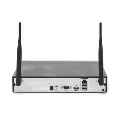 HIKVISION - NVR 4 Megapixel / 4 canales IP / 1 Bahía de Disco Duro / 2 Antenas Wi-Fi / Salida de Vídeo Full HD