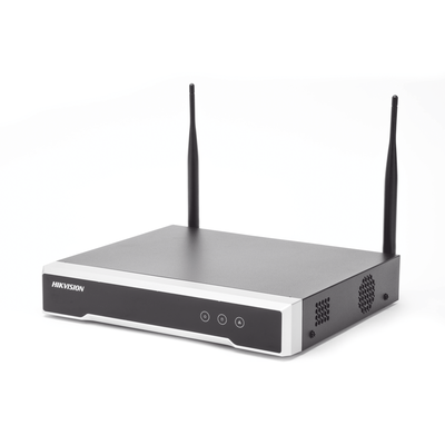 HIKVISION - NVR 4 Megapixel / 4 canales IP / 1 Bahía de Disco Duro / 2 Antenas Wi-Fi / Salida de Vídeo Full HD