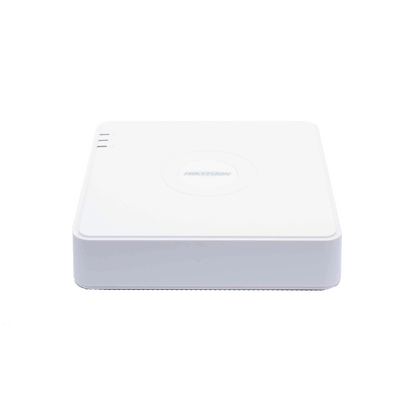 HIKVISION - NVR 4 Megapixel (Compatible con Cámaras ACUSENSE) / 4 canales IP / 4 Puertos PoE /1 Bahía de Disco Duro / Salida de Vídeo Full HD