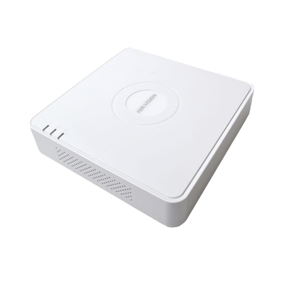 HIKVISION - NVR 4 Megapixel (Compatible con Cámaras ACUSENSE) / 4 canales IP / 4 Puertos PoE /1 Bahía de Disco Duro / Salida de Vídeo Full HD