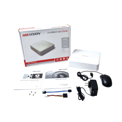 HIKVISION - DVR 2 Megapixel (1080P) lite / 8 Canales TURBOHD / 1 Bahía de Disco Duro / H.264+ / 1 Canal de Audio / Salida de vídeo Full HD