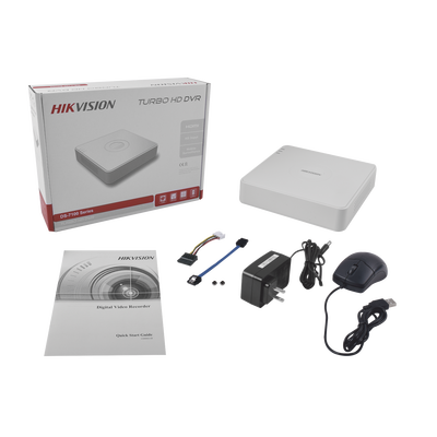 HIKVISION - DVR 2 Megapixel (1080P) lite / 8 Canales TURBOHD / 1 Bahía de Disco Duro / H.264+ / 1 Canal de Audio / Salida de vídeo Full HD
