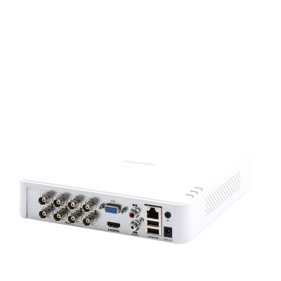 HIKVISION - DVR 2 Megapixel (1080P) lite / 8 Canales TURBOHD / AcuSenseLite (Busqueda Inteligente Personas Vehiculos) / 1 Bahía de Disco Duro / H.265+ / Audio por Coaxitrion/ Detección de movimiento 2.0 / Salida de vídeo Full HD