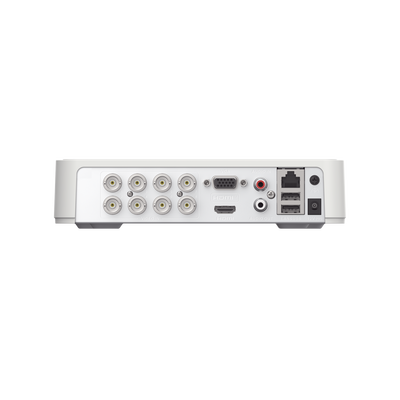 HIKVISION - DVR 2 Megapixel (1080P) lite / 8 Canales TURBOHD / AcuSenseLite (Busqueda Inteligente Personas Vehiculos) / 1 Bahía de Disco Duro / H.265+ / Audio por Coaxitrion y Audio Bidireccional / Detección de movimiento 2.0 / Salida de vídeo Fu