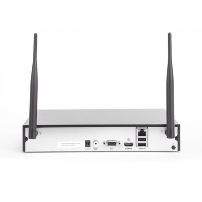 HIKVISION - NVR 4 Megapixel / 8 canales IP / 1 Bahía de Disco Duro / 2 Antenas Wi-Fi / Salida de Vídeo Full HD
