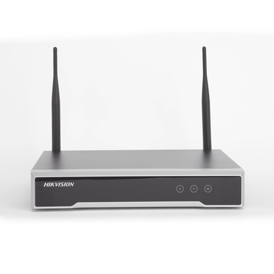 HIKVISION - NVR 4 Megapixel / 8 canales IP / 1 Bahía de Disco Duro / 2 Antenas Wi-Fi / Salida de Vídeo Full HD