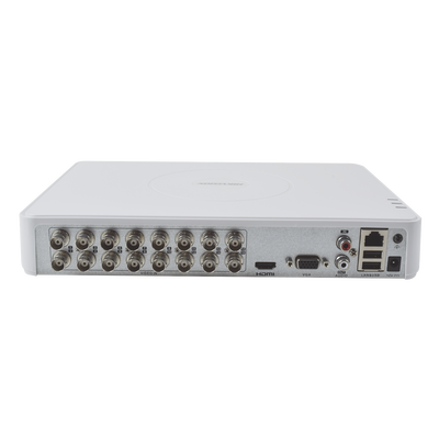HIKVISION - DVR 2 Megapixel (1080P) lite / 16 Canales TURBOHD + 2 Canales IP / 1 Bahía de Disco Duro / H.264+ / 1 Canal de Audio / Salida de Vídeo FULL HD