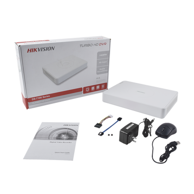 HIKVISION - DVR 2 Megapixel (1080P) lite / 16 Canales TURBOHD + 2 Canales IP / 1 Bahía de Disco Duro / H.264+ / 1 Canal de Audio / Salida de Vídeo FULL HD