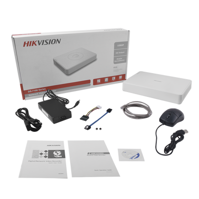HIKVISION - NVR Slim 2 Megapixel / 16 canales IP / 8 Puertos PoE / 1 Bahía de Disco Duro / Uso Residencial