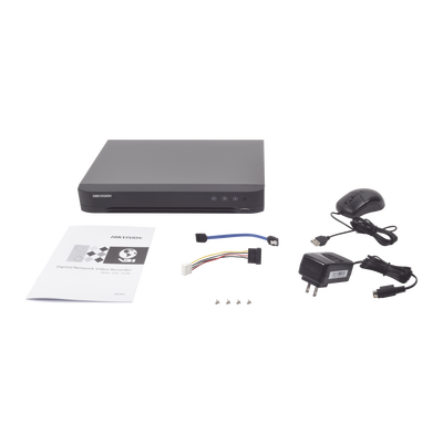 HIKVISION - DVR 4 Megapixel / 4 Canales TURBOHD + 2 Canales IP / 1 Bahía de Disco Duro / 1 Canal de Audio / Vídeoanálisis