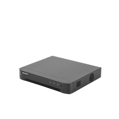 HIKVISION - DVR 4 Megapixel lite/ 4 Canales TURBOHD + 2 Canales IP / 1 Bahía de Disco Duro / 1 Canal de Audio / Vídeoanálisis