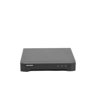 HIKVISION - DVR 4 Megapixel lite/ 4 Canales TURBOHD + 2 Canales IP / 1 Bahía de Disco Duro / 1 Canal de Audio / Vídeoanálisis