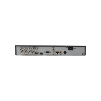 HIKVISION - DVR 4 Megapixel / 8 Canales TURBOHD + 4 Canales IP / 1 Bahía de Disco Duro / 1 Canal de Audio / Vídeoanálisis