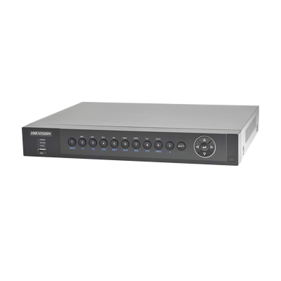 HIKVISION - DVR/NVR PENTAHÍBRIDO 10 Canales (8+2) / 8 Canales Turbo HD hasta 3 Megapixeles / 2 Canales IP hasta 4 Megapixeles / Compresión de video avanzada / Hik-Connect P2P / Video análisis / Salida de video 4K / Entradas y Salidas de Audio y A