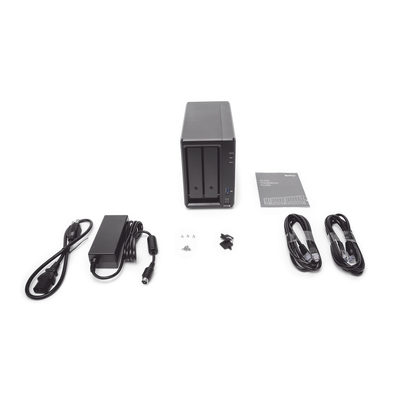 SYNOLOGY - Servidor NAS de escritorio con 2 bahías / Expandible a 7 bahías / Hasta 112 TB
