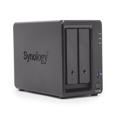 SYNOLOGY - Servidor NAS de escritorio con 2 bahías / Expandible a 7 bahías / Hasta 112 TB