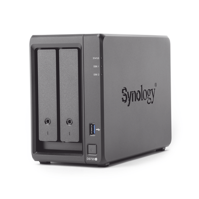SYNOLOGY - Servidor NAS de escritorio con 2 bahías / Expandible a 7 bahías / Hasta 112 TB