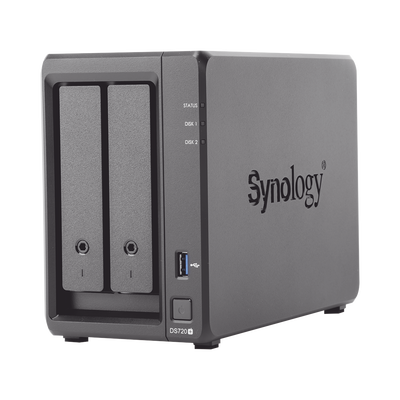 SYNOLOGY - Servidor NAS de escritorio con 2 bahías / Expandible a 7 bahías / Hasta 112 TB